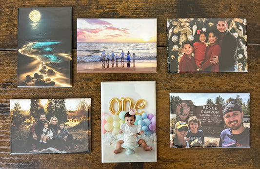 Photo Magnets - Set of 6 Custom 2" x 3" rectangle
