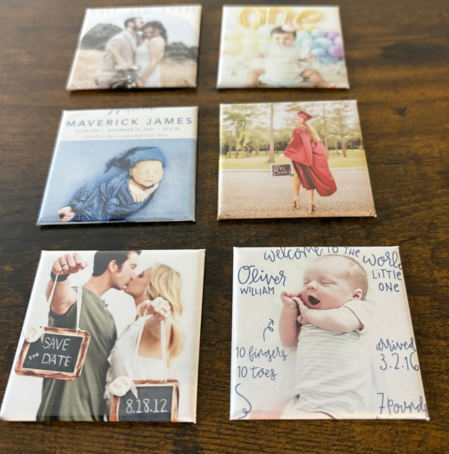 Custom Bulk Photo Magnets - Set of 50